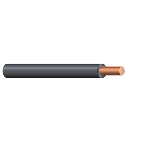 Southwire COMPANY LL 11579041 50' 14SOL BLK THHN Wire; 14 Guage; Black - Image 1