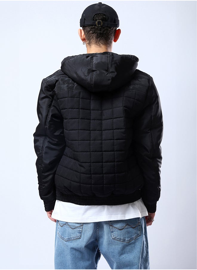 RAVIN Quilted Squares Black Waterproof Jacket  - Image 3
