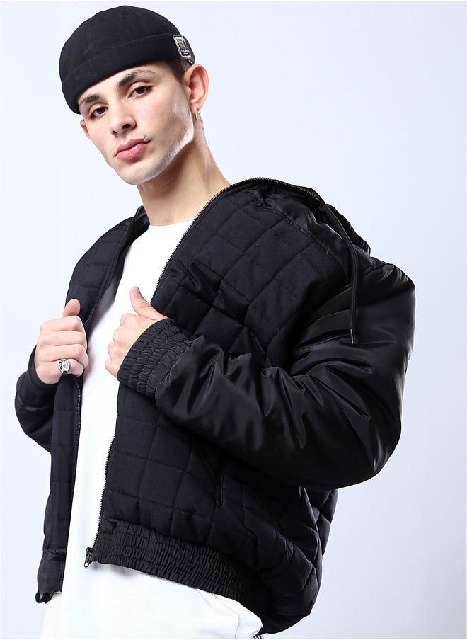 RAVIN Quilted Squares Black Waterproof Jacket  - Image 4