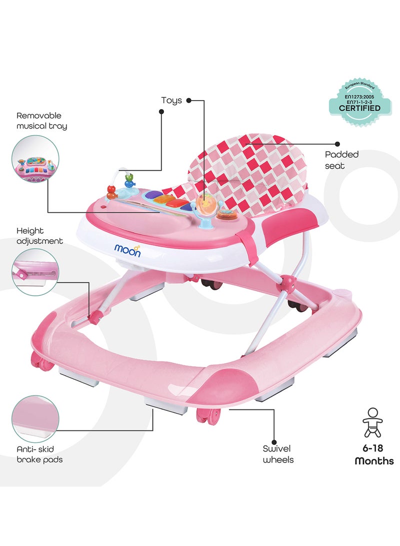 Moon Pace Baby Walker - Pink - Image 2