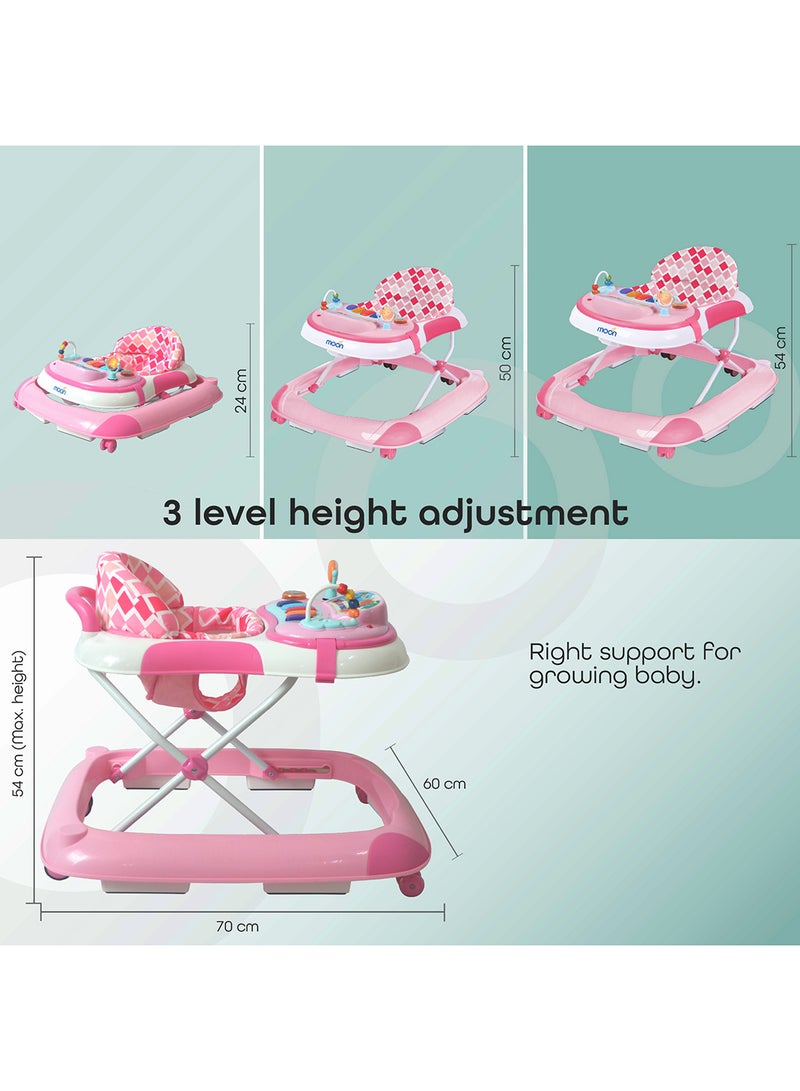 Moon Pace Baby Walker - Pink - Image 3