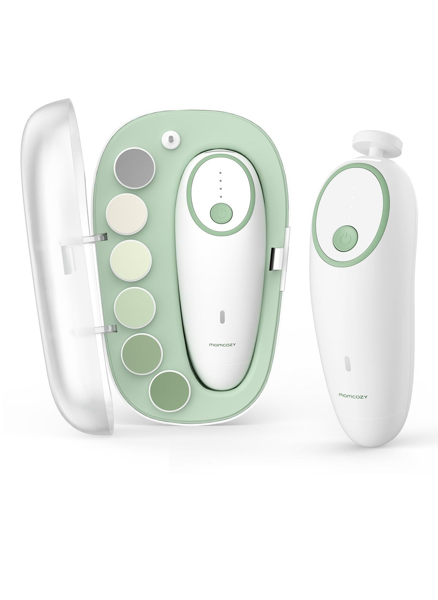 Momcozy Baby Nail File Electric, Gentle Baby Nail Trimmer Electric Rechargable, Baby Nail Clipper Electric 