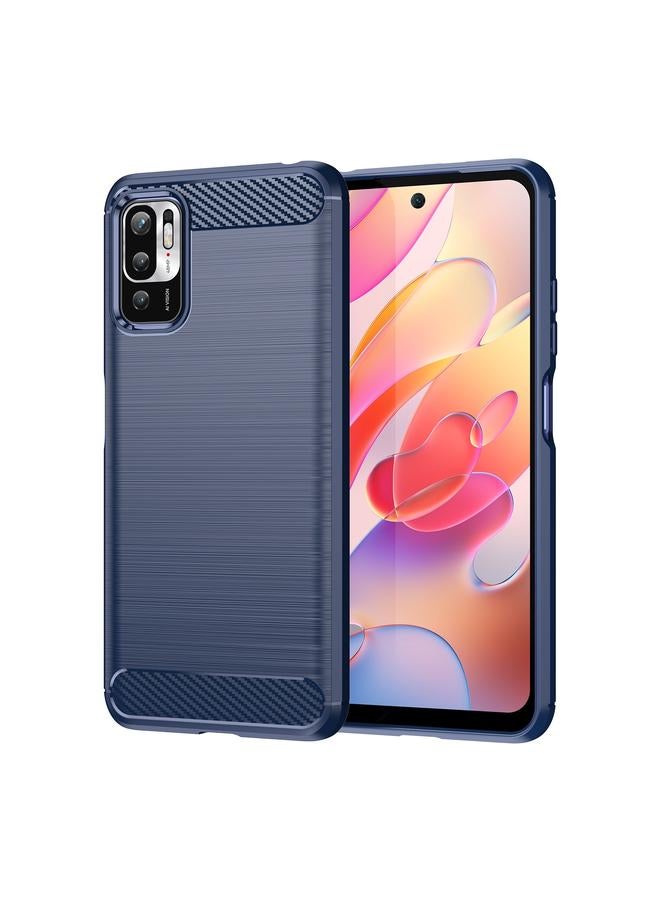 The Bros Case For Xiaomi Redmi Note 10 5G Brushed Texture Carbon Fiber TPU Case