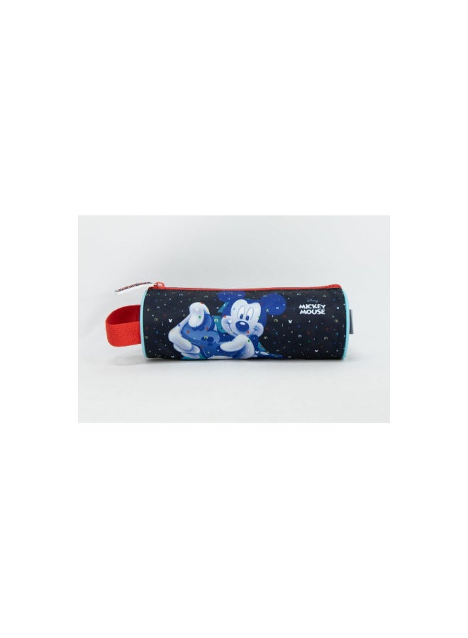 SunCe Disney Mickey Mouse Zipper Closure Pencil Case Blue and Red 23 x 27 x 9 cm SUNS-301DMY - Image 1
