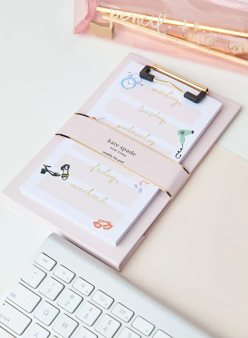 Kate Spade Fashionably Late Weekly To Do List Pad