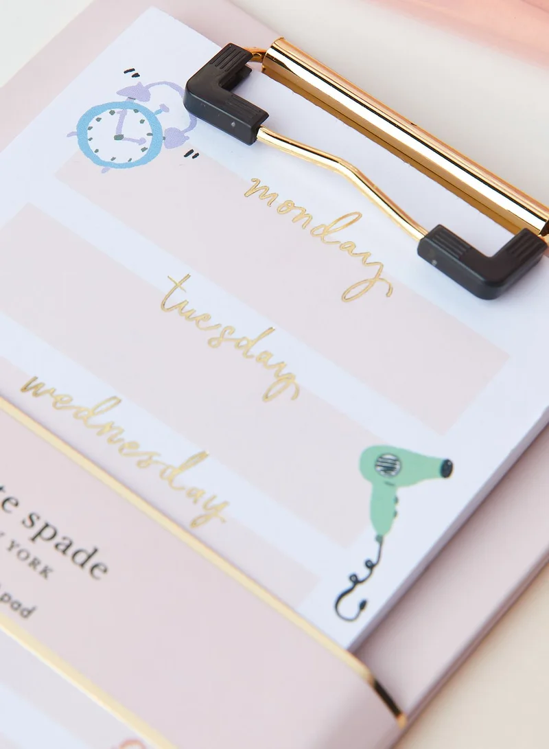Kate Spade Fashionably Late Weekly To Do List Pad