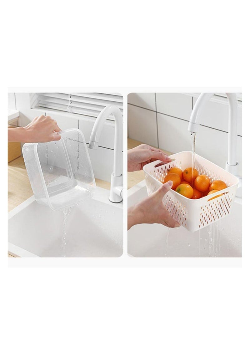 Generic - Refrigerator Storage Box with Drain Basket Organizer (16*11*8cm) - Image 1