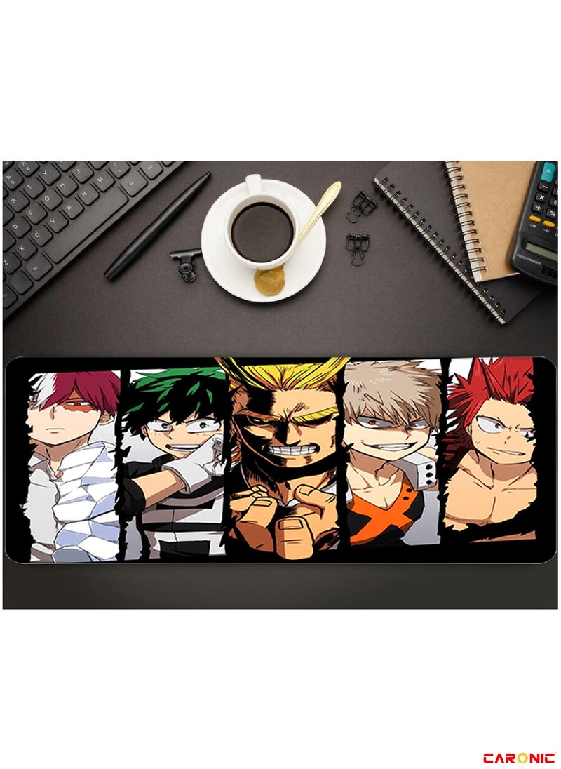 CARONIC - Large Gaming Mouse Pad with Superior Micro Weave Cloth Extended Desk Mousepad with Stitched Edges Non-Slip Base Water Resist Keyboard Pad For Gamer And Office Home MHA 61 - Image 1