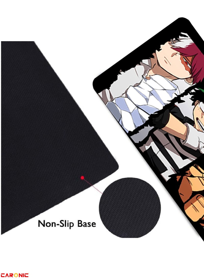 CARONIC - Large Gaming Mouse Pad with Superior Micro Weave Cloth Extended Desk Mousepad with Stitched Edges Non-Slip Base Water Resist Keyboard Pad For Gamer And Office Home MHA 61 - Image 1