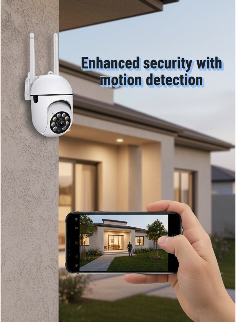 LEXIN Wireless Security Cameras 360° View, 1080P Dome Surveillance Camera, Waterproof Outdoor WiFi Camera with Motion Detection & 2-Way Audio, 2.4GHz & 5G Compatible - Image 4