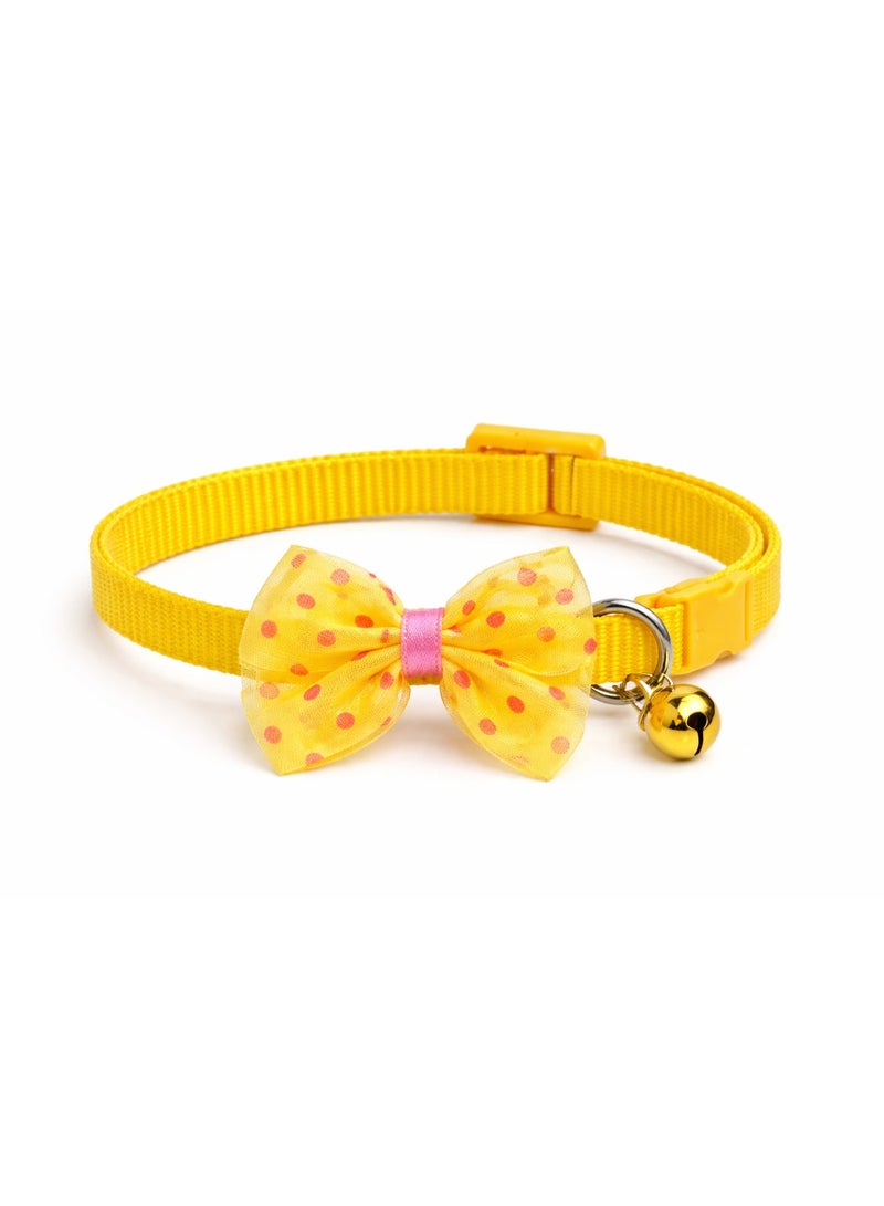Petto Luxury Bow Tie Puppy Collar with Bell – Adjustable, Cute & Comfortable - Image 2