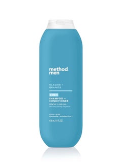 Method Method Men 2 in 1 Shampoo and Conditioner, Glacier + Granite, 14 oz  - Image 1