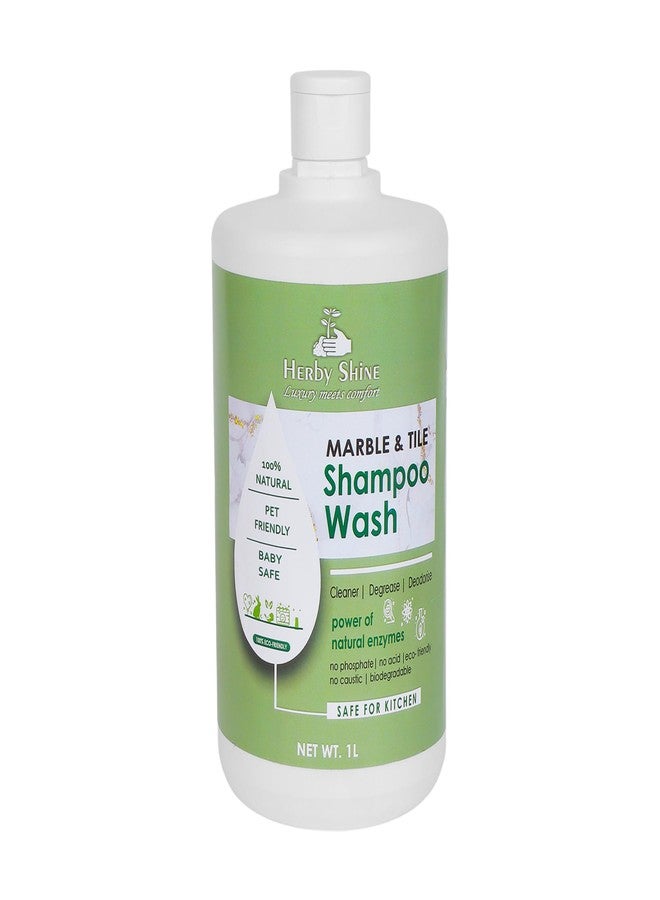 HerbyShine Premium Marble Cleaner - 1L | Eco-Friendly Floor and Natural Stone Cleaner | Safe for Marble Temple and Kids | Deep Clean, Streak-Free Shine, Germ Protection, pH Neutral, Multi-Surface - Image 1