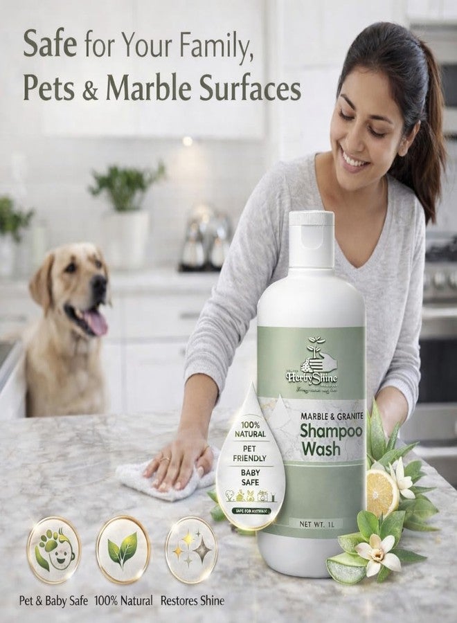 HerbyShine Premium Marble Cleaner - 1L | Eco-Friendly Floor and Natural Stone Cleaner | Safe for Marble Temple and Kids | Deep Clean, Streak-Free Shine, Germ Protection, pH Neutral, Multi-Surface - Image 5