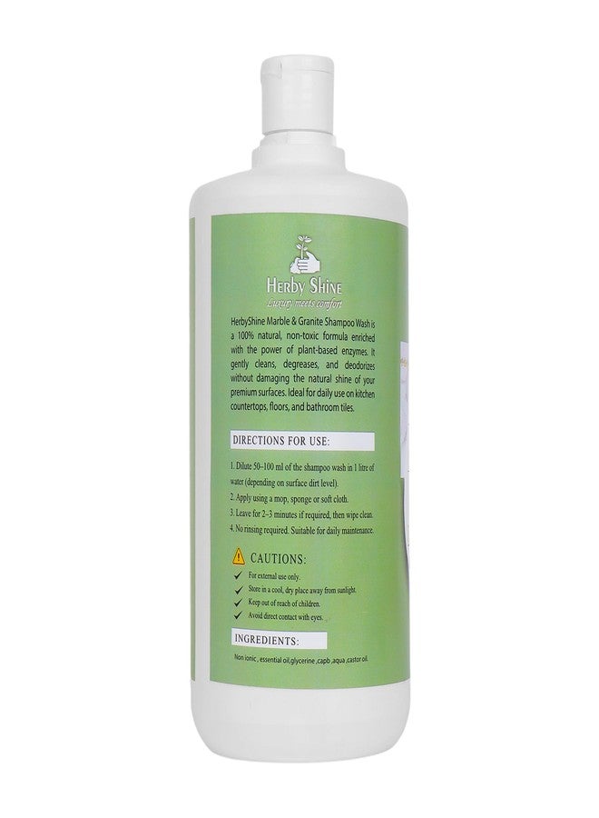 HerbyShine Premium Marble Cleaner - 1L | Eco-Friendly Floor and Natural Stone Cleaner | Safe for Marble Temple and Kids | Deep Clean, Streak-Free Shine, Germ Protection, pH Neutral, Multi-Surface - Image 2
