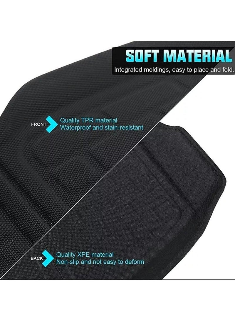 Generic Tesla 3Pcs Mat Set Model Y 2021 2022 2023 TPE Car Frunk And Rear Trunk Storage Box Mat Pad With Rear Full Mat cover Waterproof - Image 3