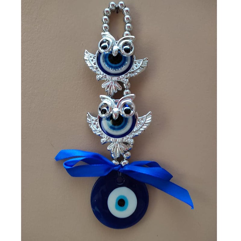 RIPE INDIA RIPE INDIA Two 2 Owl Evil Eye Hanging for Home Office Shop Car - Image 5