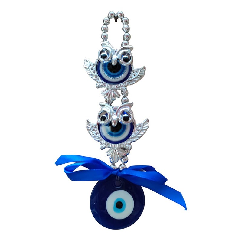 RIPE INDIA RIPE INDIA Two 2 Owl Evil Eye Hanging for Home Office Shop Car - Image 4