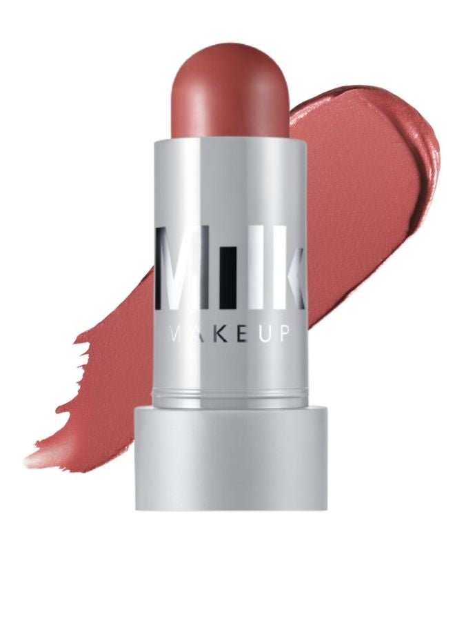 MILK MAKEUP Lip + Cheek Cream Blush Stick with Hyaluronic Acid – Veil - True Rose, 0.28 oz/8 g - Image 1