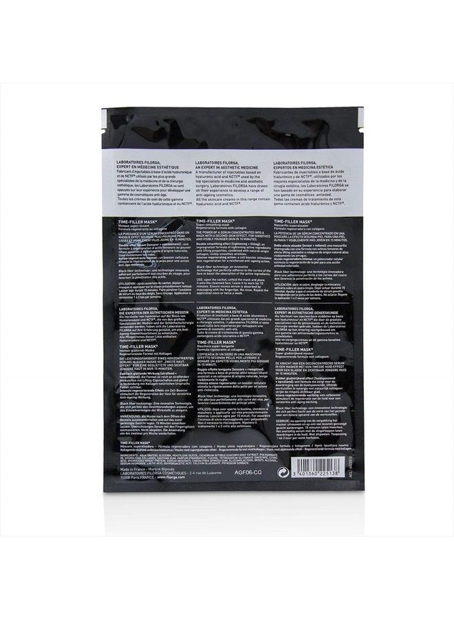 Laboratoires Filorga Paris Filorga Time-Filler Super Smoothing Face Mask, Sheet Mask Soaked in Renewing Serum with Collagen and Polysaccharides For Visibly Smoother Skin in 15 Minutes, Hydrating Facial Treatment, .67 fl. oz.  - Image 2