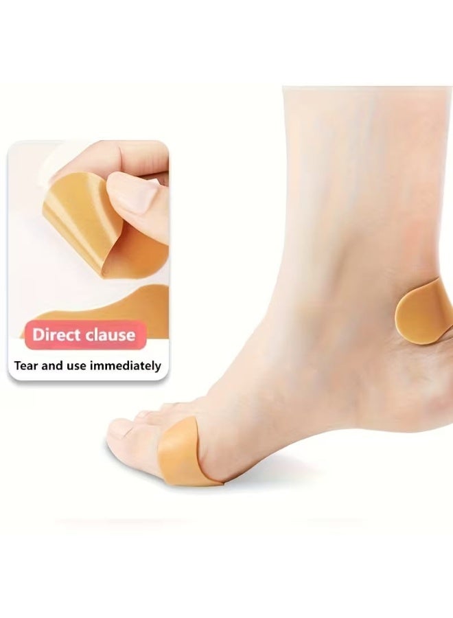 Medical heel protection pads – Transparent silicone cushions to prevent friction and slipping for shoes and high heels, 4 pieces - Image 2