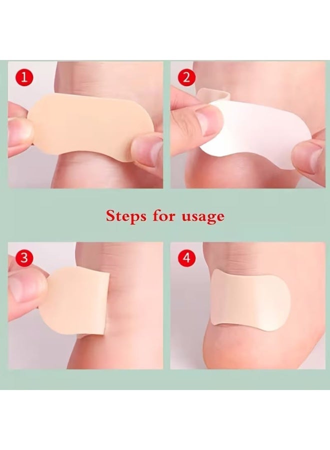 Medical heel protection pads – Transparent silicone cushions to prevent friction and slipping for shoes and high heels, 4 pieces - Image 3