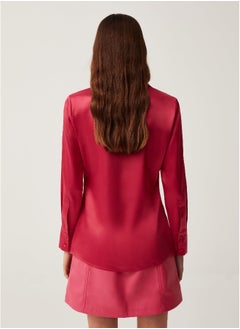 Ovs Solid colour satin shirt  - Image 2