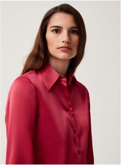 Ovs Solid colour satin shirt  - Image 3