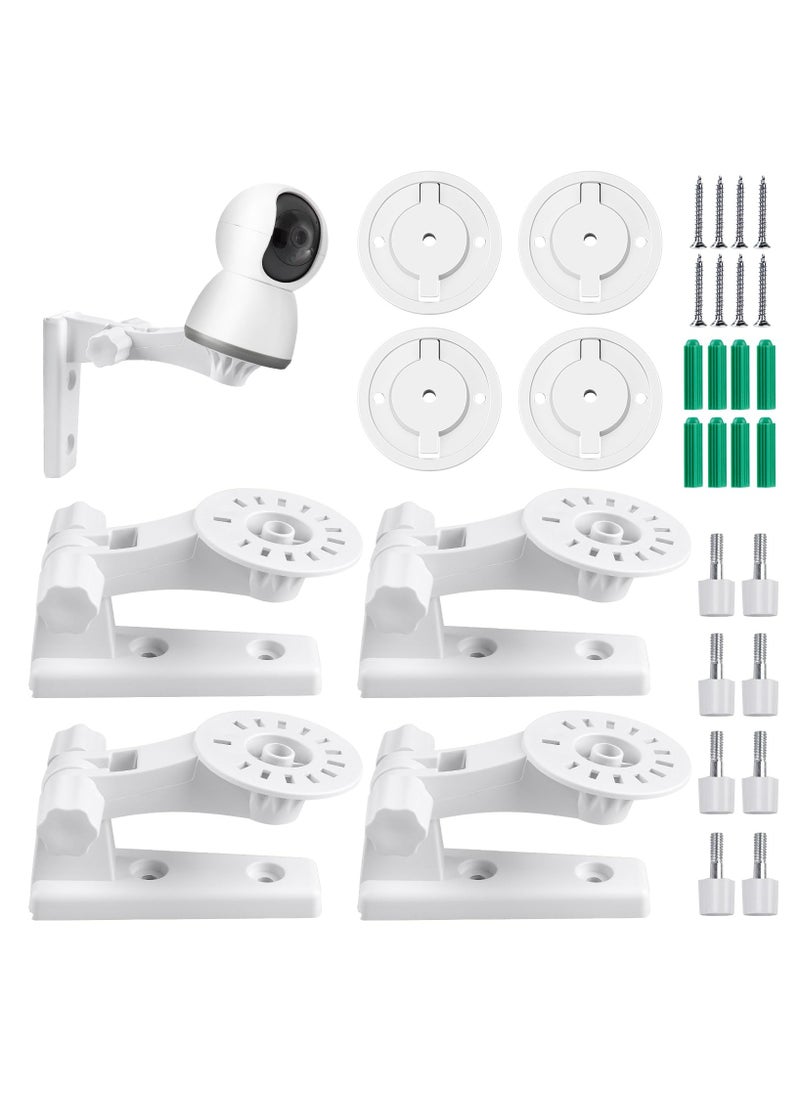 SANMUGEED - 4 Pack Wall Mount for Tp_Link Security Cameras, Compatible with Models C225/C200/C210/C220/Tc70, Kasa Ec70/Kc410s, 2.2 Inch Base, Camera Mount Adjustable Angle Mounting Bracket - Image 1