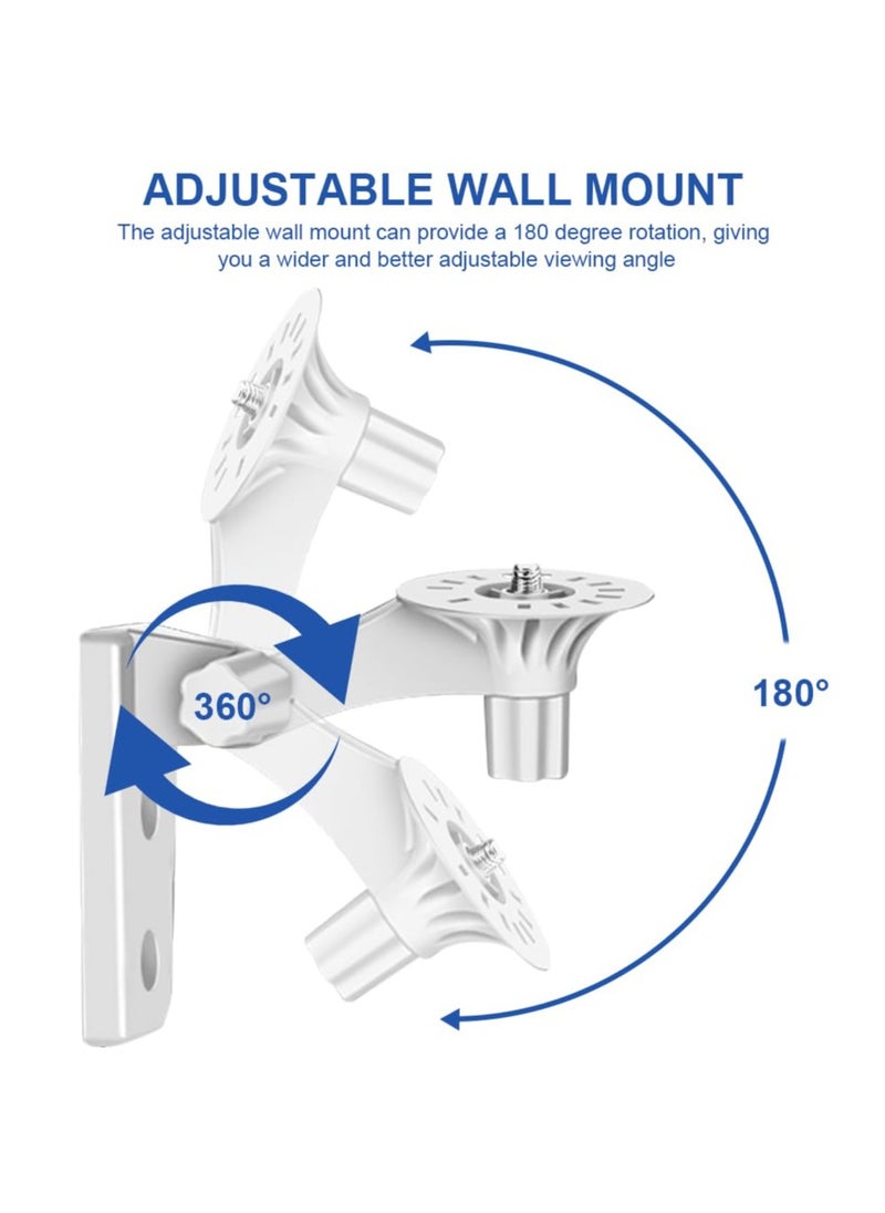 SANMUGEED - 4 Pack Wall Mount for Tp_Link Security Cameras, Compatible with Models C225/C200/C210/C220/Tc70, Kasa Ec70/Kc410s, 2.2 Inch Base, Camera Mount Adjustable Angle Mounting Bracket - Image 1