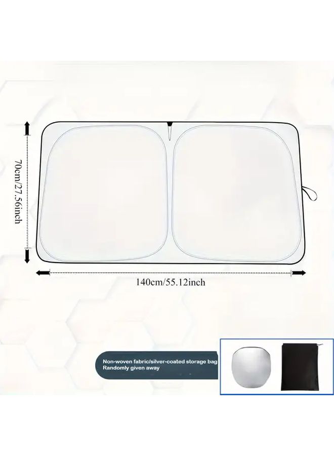 Universal 55x27 5 Inch Car Sun Visor Foldable Sunshield Anti Glare UV Protection - Image 2