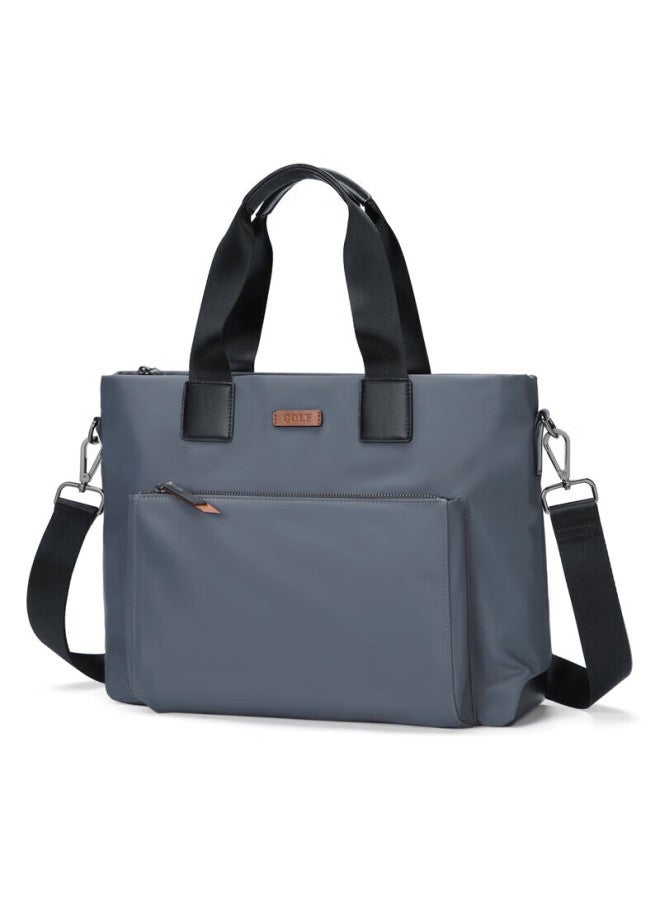 Golf Business Briefcase For Men, Large Capacity Handbag, 15-inch Laptop Bag, Lightweight Casual Shoulder Crossbody Bag, Horizontal Style Briefcase, 5i768317j, Gray - Image 2