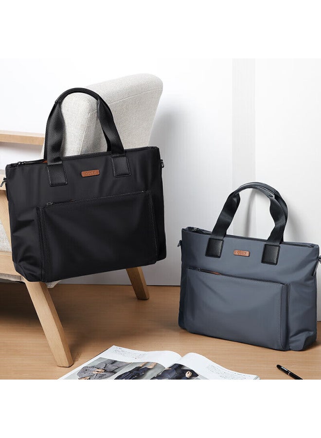 Golf Business Briefcase For Men, Large Capacity Handbag, 15-inch Laptop Bag, Lightweight Casual Shoulder Crossbody Bag, Horizontal Style Briefcase, 5i768317j, Gray - Image 4