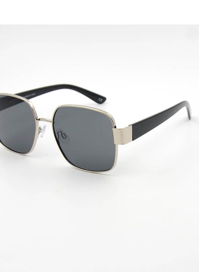 MADEYES Men's UV Protection Sunglasses EE24M223-2 - Silver/Black - Image 2