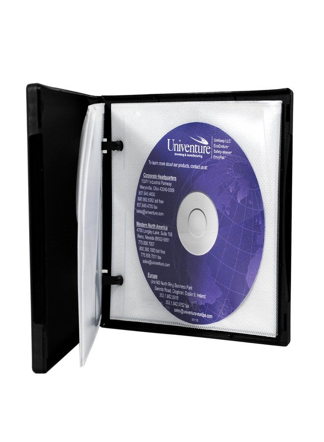UniKeep Disc 5 CD/DVD Wallet with Pages - Case of 30 (Black) - Image 3