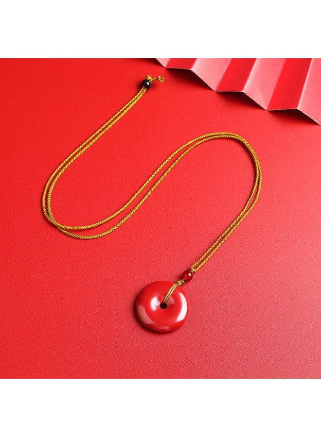 Genuine High-purity Cinnabar Imperial Vermilion Pi Xiu Safety Buckle Premium Pendant - Image 3