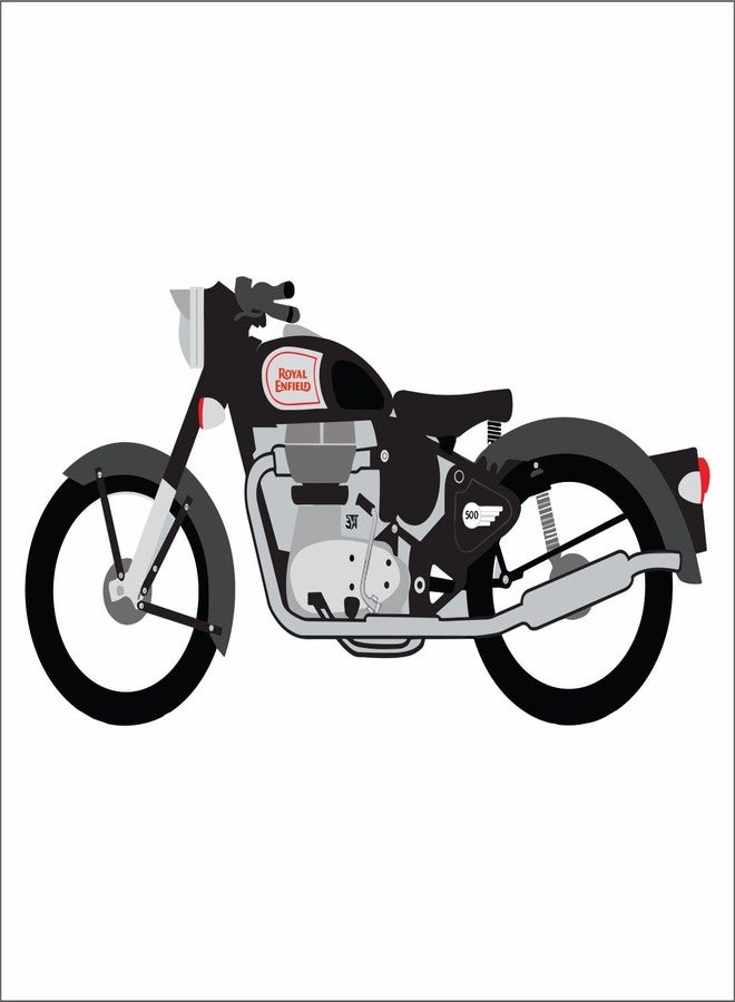 Wall Attraction™ Royal Enfield Bullet Wall Stickers & Murals Size - 40x78cm MD180_S - Image 3