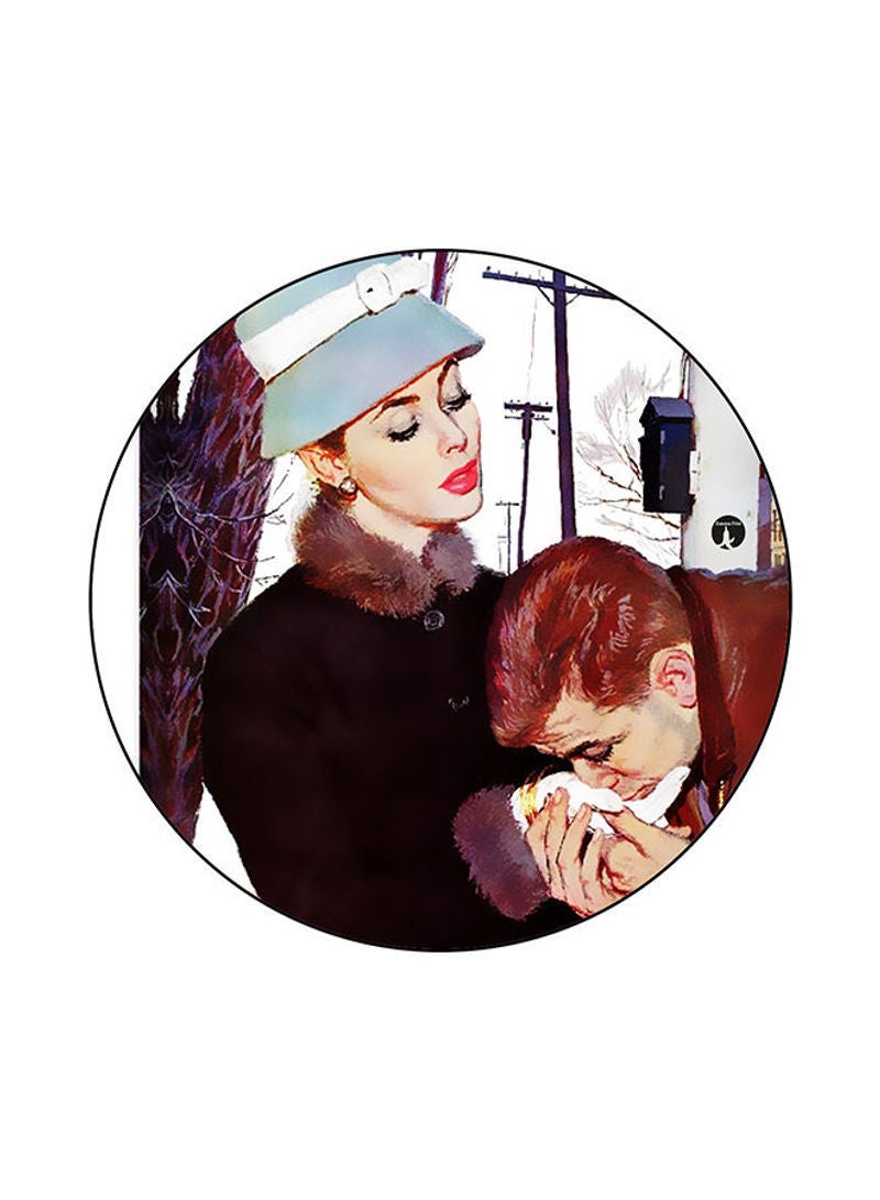 RKN Printed Round Mouse Pad Multicolour