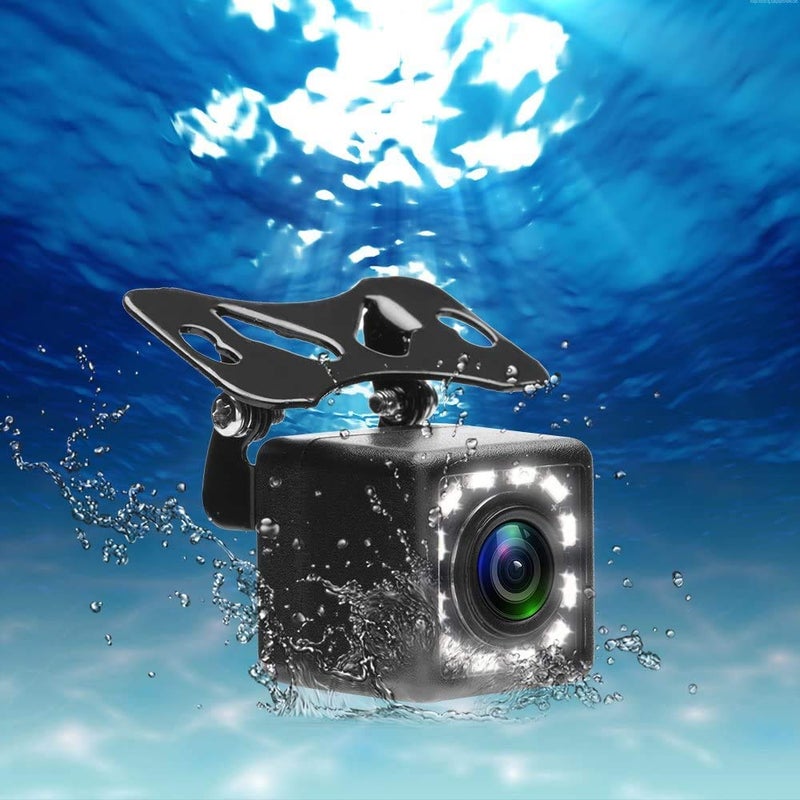 Camecho Vehicle Backup Camera Waterproof Car Rear View Camera 170Â° Wide Angle 12 LED Night Visions Backup Reversing Parking Cameras - Image 2