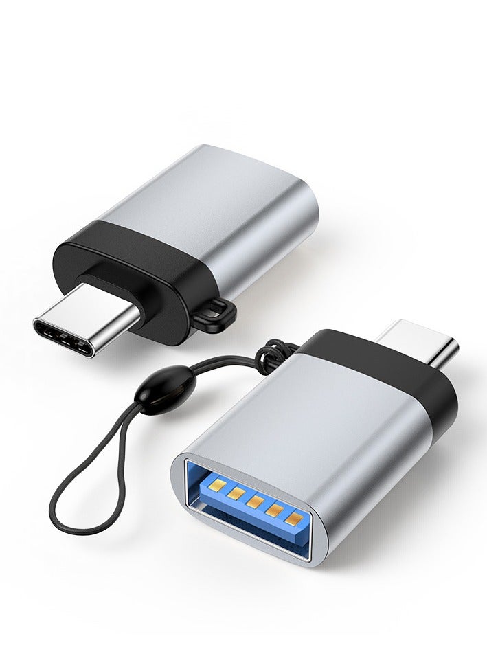 USB 3.0 Type C OTG Adapter Fast USB A To Type C Adapter For Macbook Pro Xiaomi Huawei Samsung Mini USB Adapter Type-C OTG Cable Converter（Silvery） - Image 1