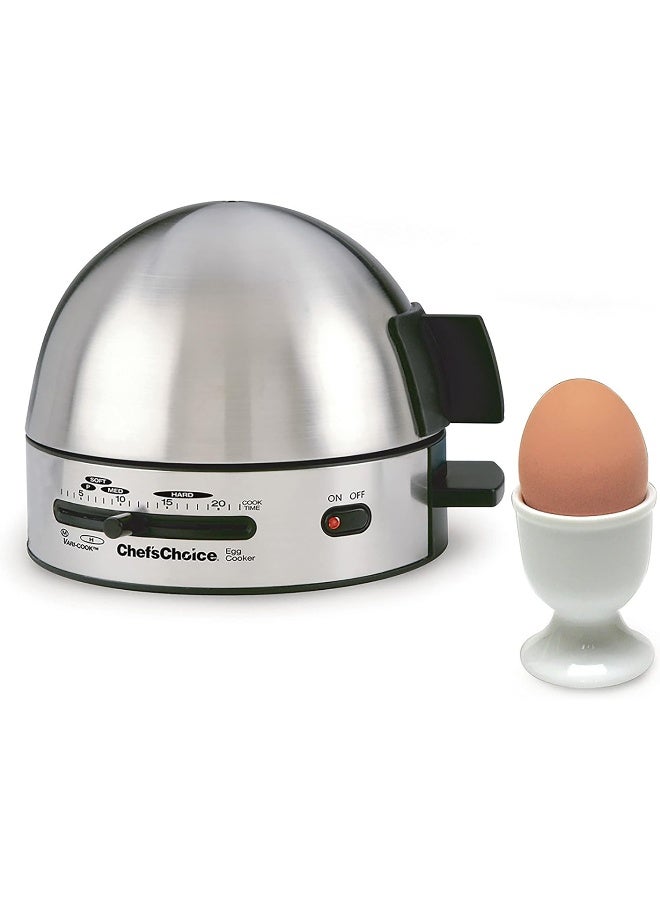 CHEF'S CHOICE Chef'sChoice 810 Gourmet 7-Egg Cooker with Electronic Timer, Audible Signal & Nonstick Stainless Steel Design  - Image 3