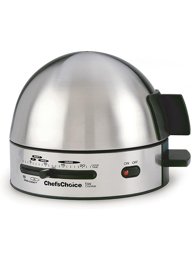 CHEF'S CHOICE Chef'sChoice 810 Gourmet 7-Egg Cooker with Electronic Timer, Audible Signal & Nonstick Stainless Steel Design  - Image 1