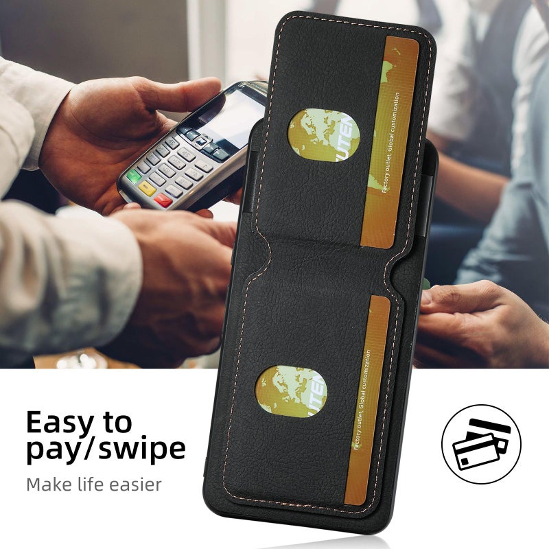 Suteni For Google Pixel 10 H02 Litchi Leather Card Wallet Stand Back Phone Case(Black) - Image 3