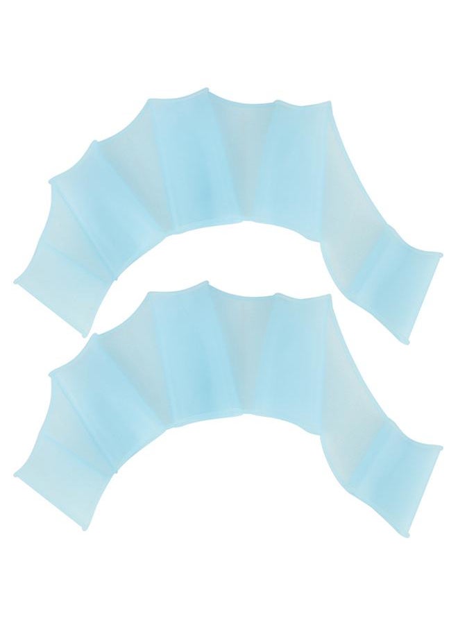 Thoraya 1 Pair Webbed Gloves Finger Swimming Diving Fins Swim Flippers Hand Paddle (S)  - Image 1