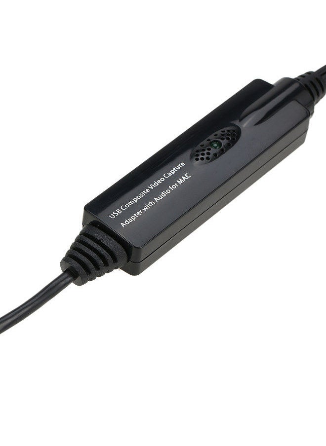 Generic - USB Video Audio Capture Grabber Recorder Adapter Card for MAC OS 10.4 - 10.12 Camcorder VHS Tape VCR DVD TV Box - Image 1