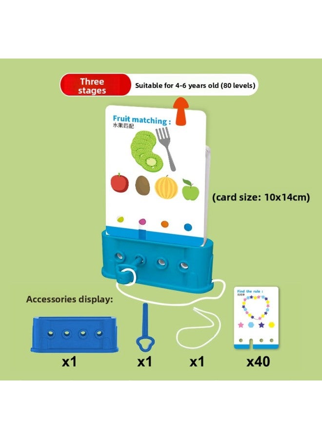 [Logic Key Card] Children's Educational Toys Parent-Child Interaction Enhance Logical Thinking Ability Exercise Learning 