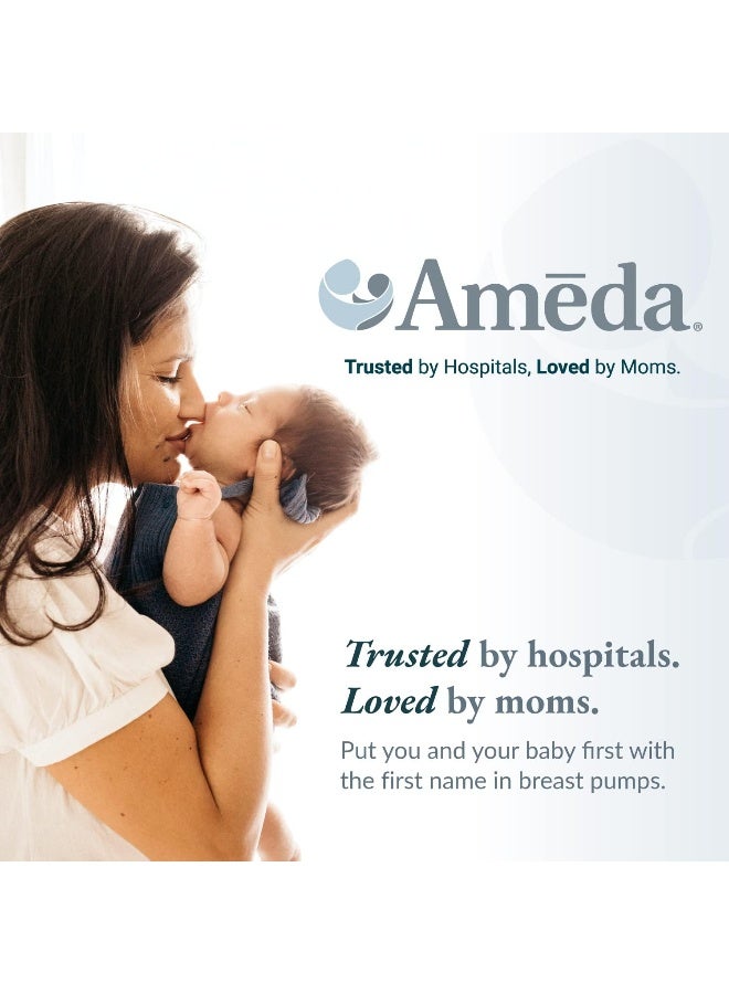 Ameda Mya Breast Pump Replacement Locking Rings & Caps, 2 Count, Bottle Caps, Breastfeeding Equipment & Accessories - Image 4