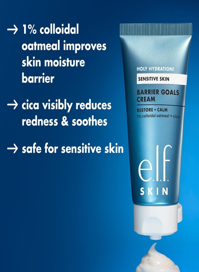 إلف كريم elf SKIN Holy Hydration! Barrier Goals، مرطب غني للوجه لترطيب البشرة وتهدئتها، يساعد على تقليل الاحمرار بشكل ملحوظ، نباتي وخالٍ من القسوة على الحيوانات - Image 2