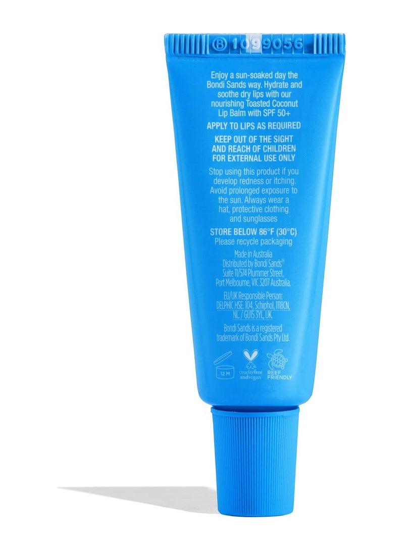 BONDI SANDS Toasted Coconut Lip Balm with SPF 50 Nourishing Formula Locks in Moisture Provides UVA UVB Protection Enriched with Sha Butter Jojoba Oil and Vitamin E Vegan Cruelty Free 10g - Image 2