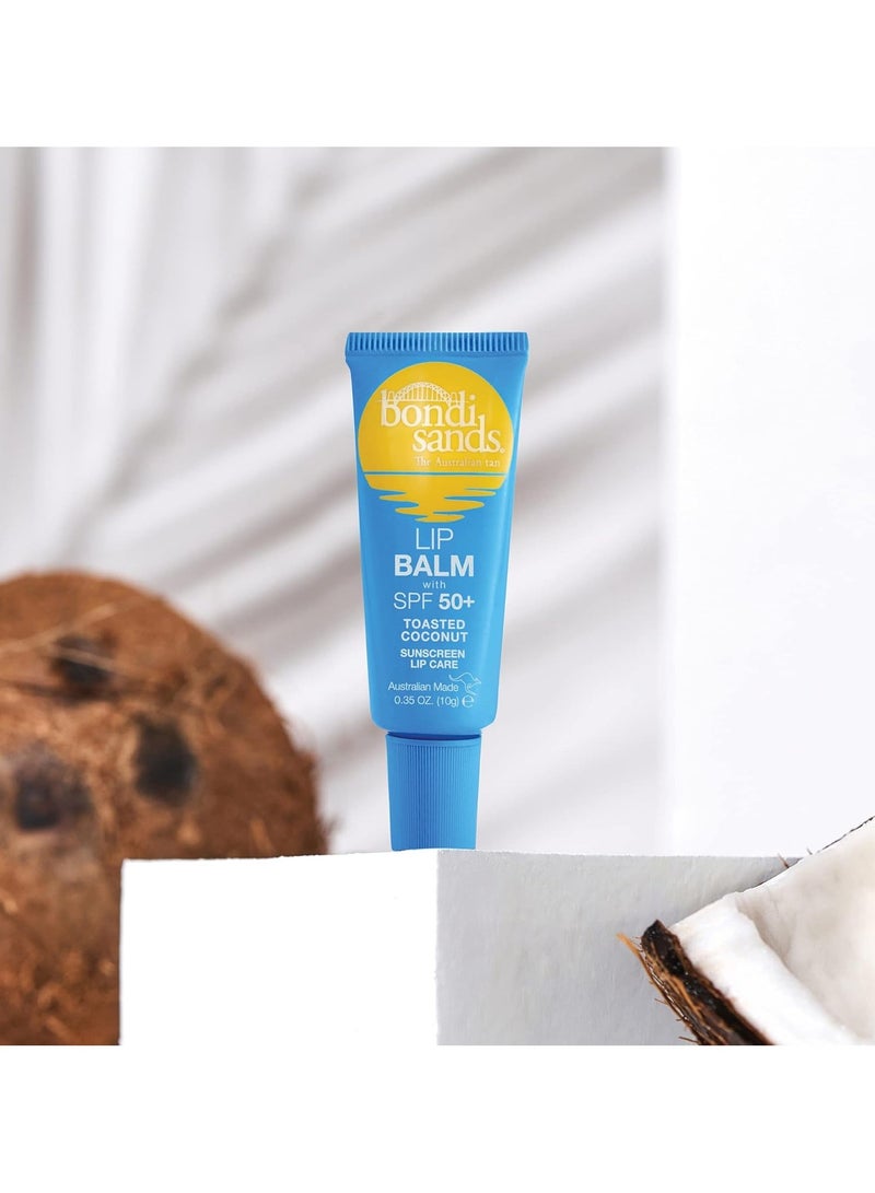 BONDI SANDS Toasted Coconut Lip Balm with SPF 50 Nourishing Formula Locks in Moisture Provides UVA UVB Protection Enriched with Sha Butter Jojoba Oil and Vitamin E Vegan Cruelty Free 10g - Image 4